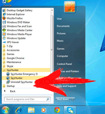 uninstall-spyhunter-menu